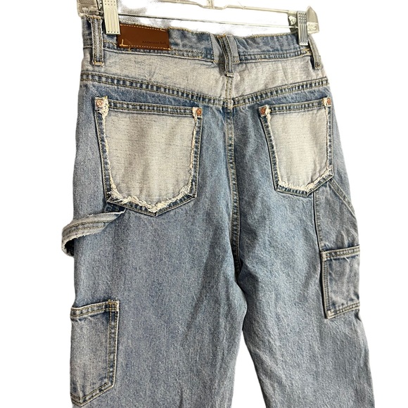 Andersson Bell - Blue Jade Carpenter Jeans - Straight Leg High Rise - Small - Picture 9 of 15